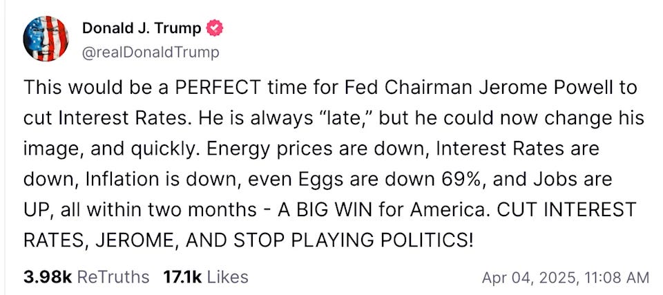 (Source: Truth Social)
