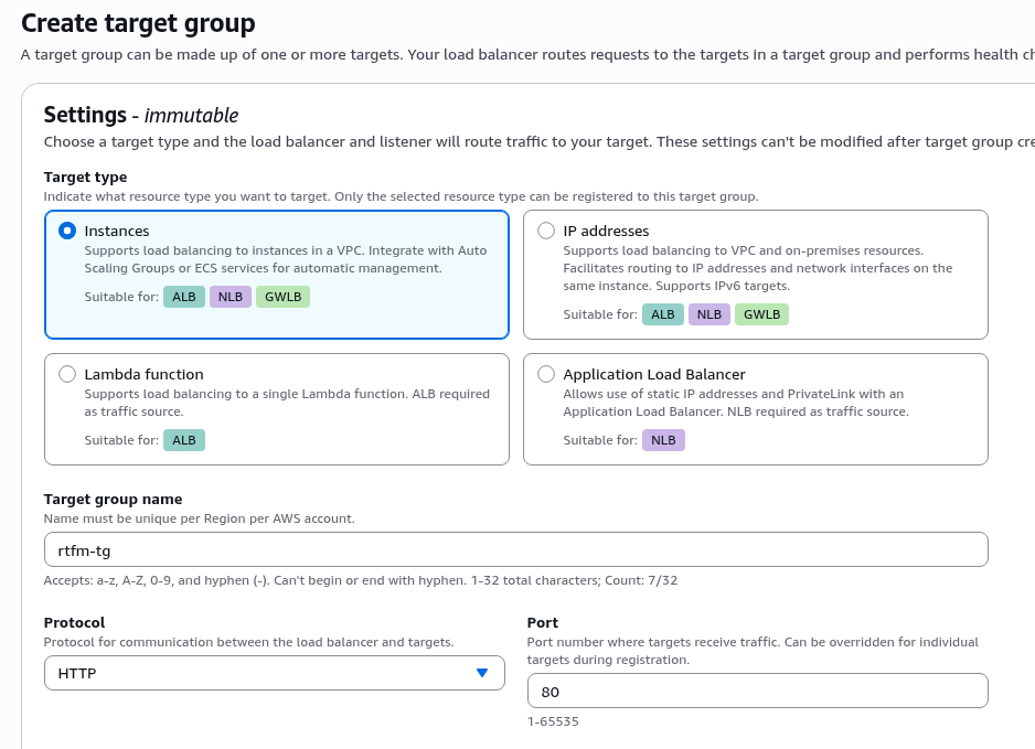 AWS: basic infrastructure setup for WordPress