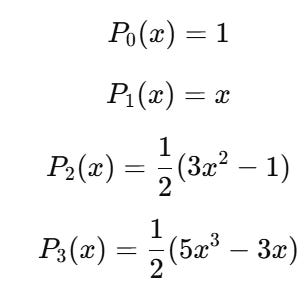 Examples of LP with n=0, 1, 2, 3.