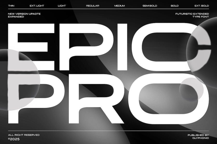 Epic Pro Futuristic Extended Sans