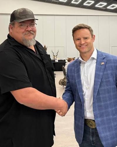 Good running into my friend Jason Small, Exec Secretary of the MT AFL-CIO,  while I was emcee for SCI Montana Chapter Banquet. We've been fighting for  Montana working men and women for