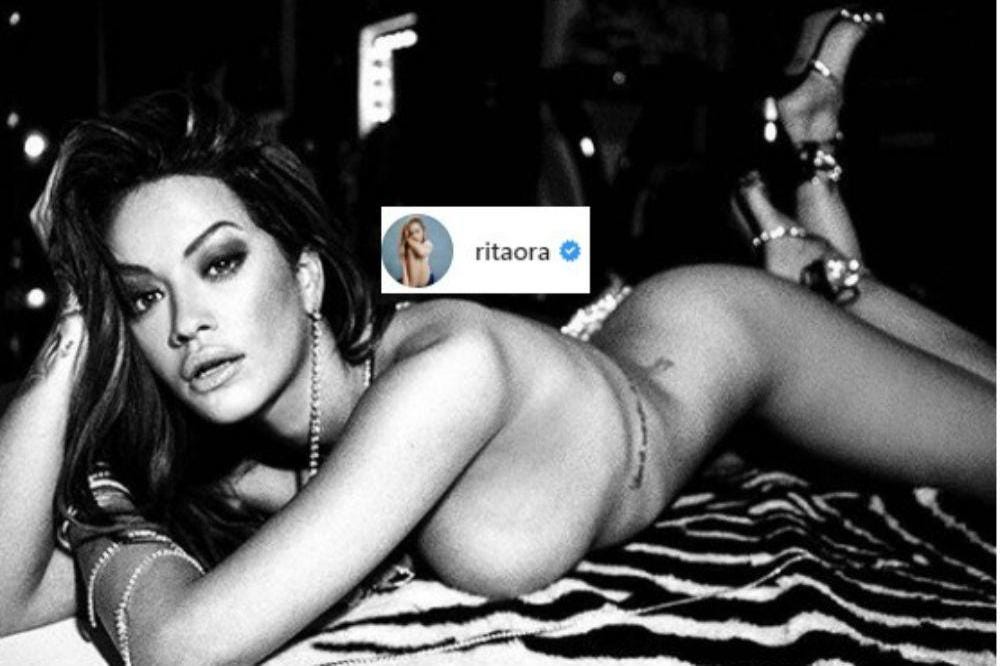 Rita Ora shares naked New Year message