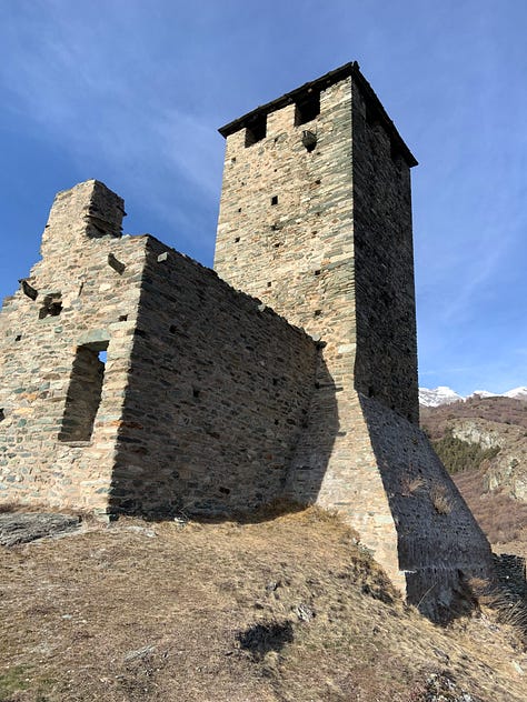 Visit of the castle of Graines, Italy
