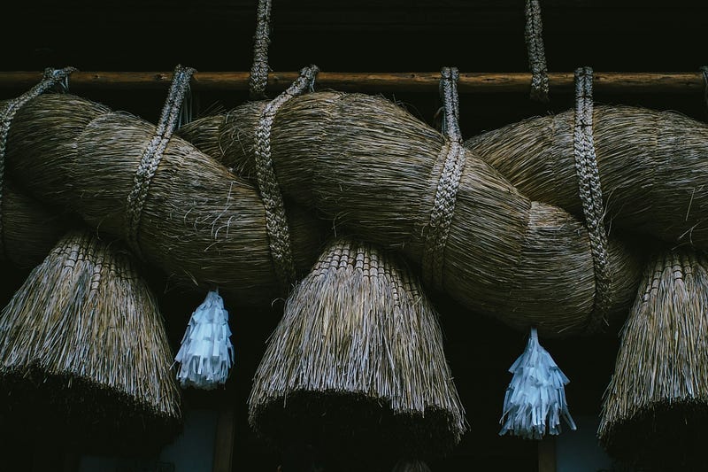 Shinto shrine ropes Shinto shrine ropes