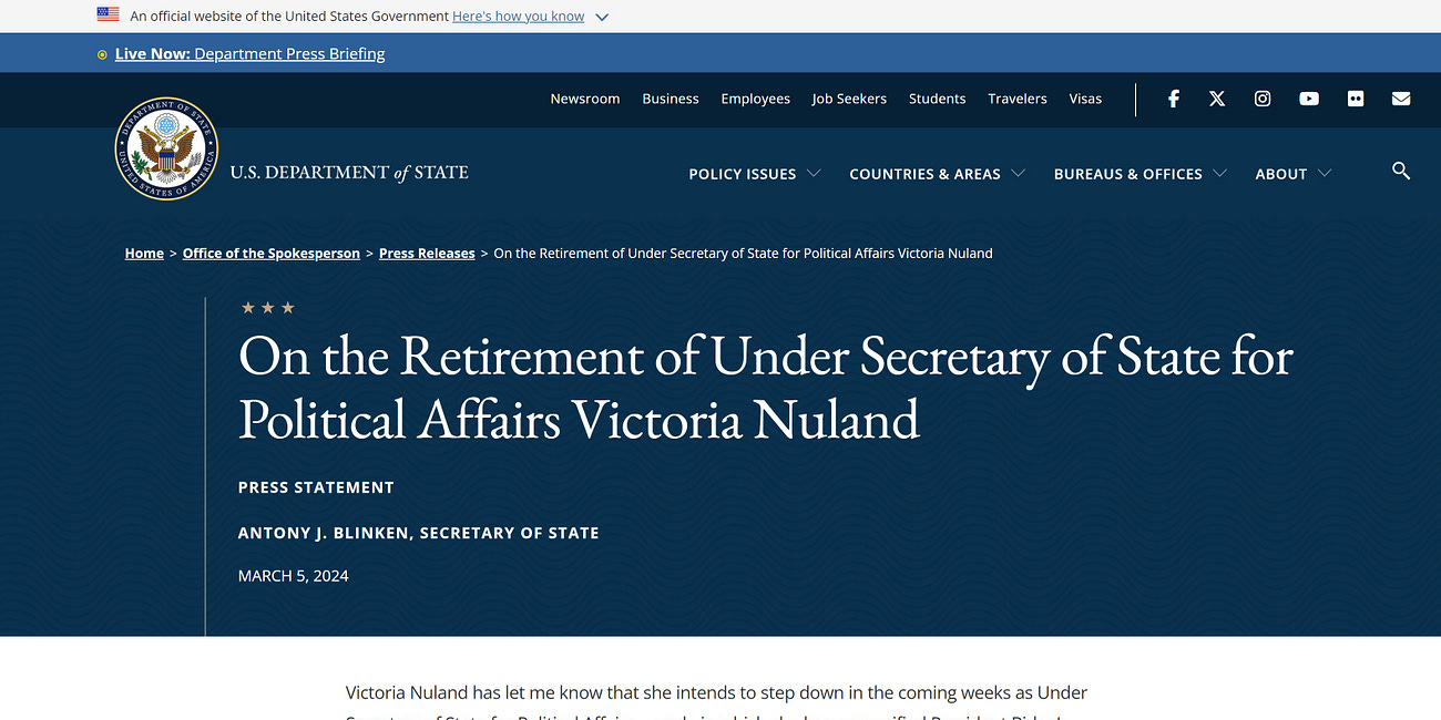 Nuland Flees