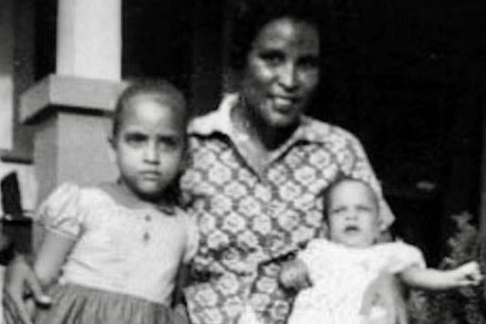 My mother, my brother, and me