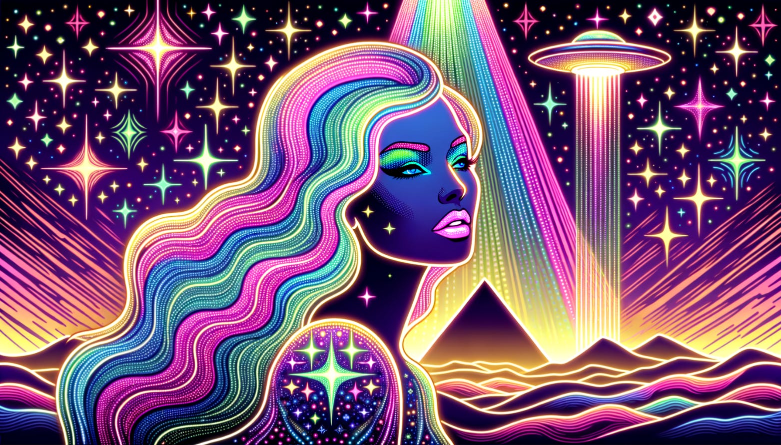 Dreamlike goddess artwork