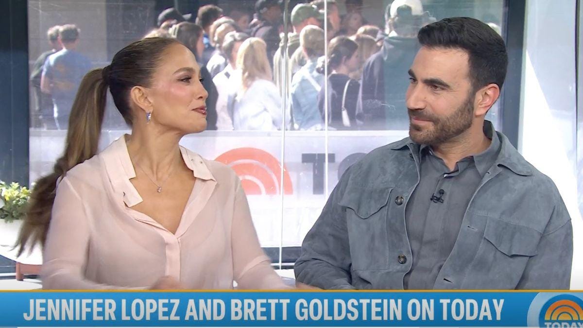 Photo of Brett Goldstein and Jennifer Lopez Photo of Brett Goldstein and Jennifer Lopez