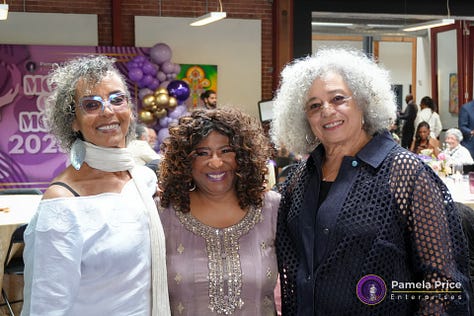 Historic Photos of Elaine Brown, Angela Davis, Fania Davis, Dr. Vicki Alexanda, Hon. Barbara Lee, Rev. Wanda Johnson, Hon. Pamela Price, Katy Polony, Artist Nannette Harris
