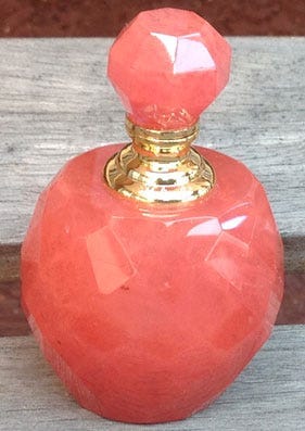 strawberry quartz gemstone perfume bottle strawberry quartz gemstone perfume bottle