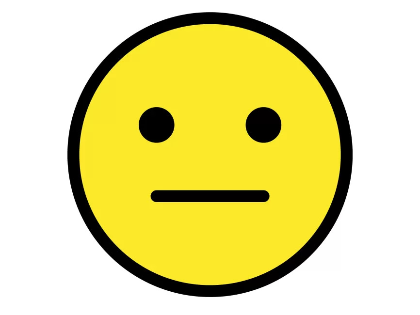 Download Neutral Face Emoji Icon Vector Online | Logowik