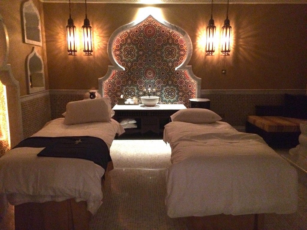Inside one of the treatment rooms