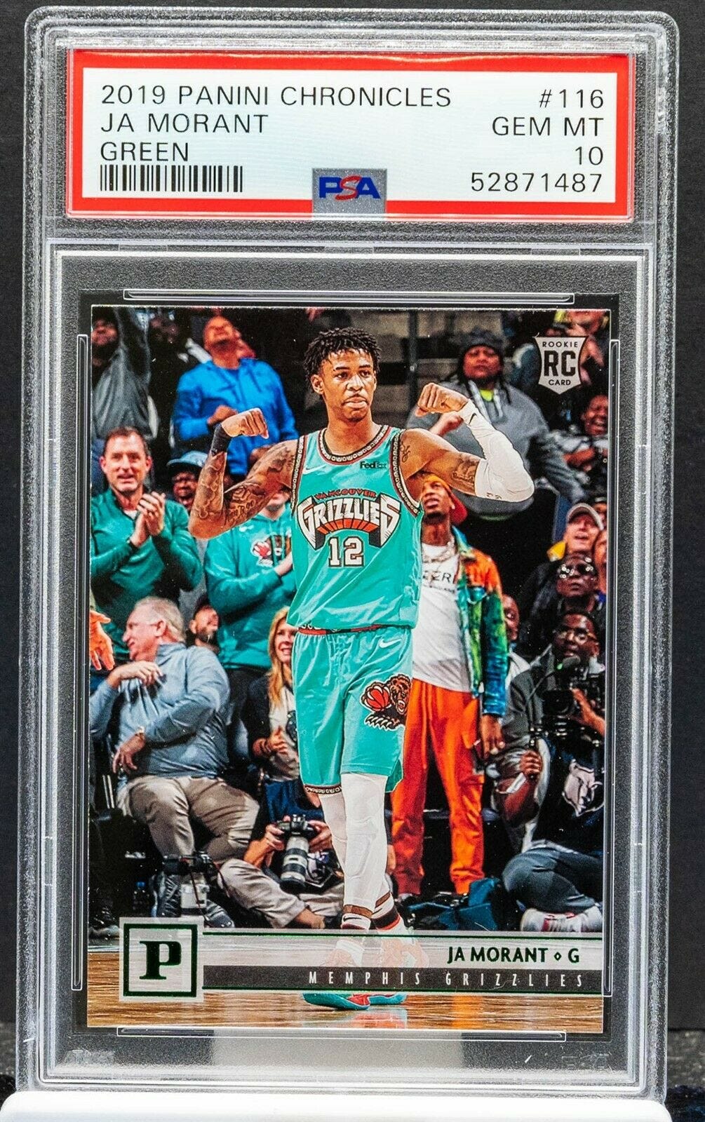 Image 1 - 52871487 Ja Morant 2019 Chronicles Panini Rookie RC 116 PSA 10 GEM MINT