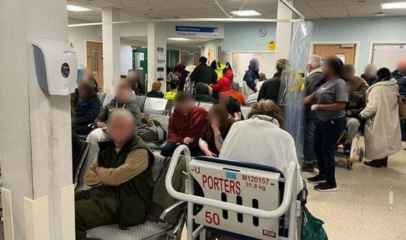 Nightmare 22-hour A&E wait at University Hospital of Wales, Cardiff |  Express.co.uk