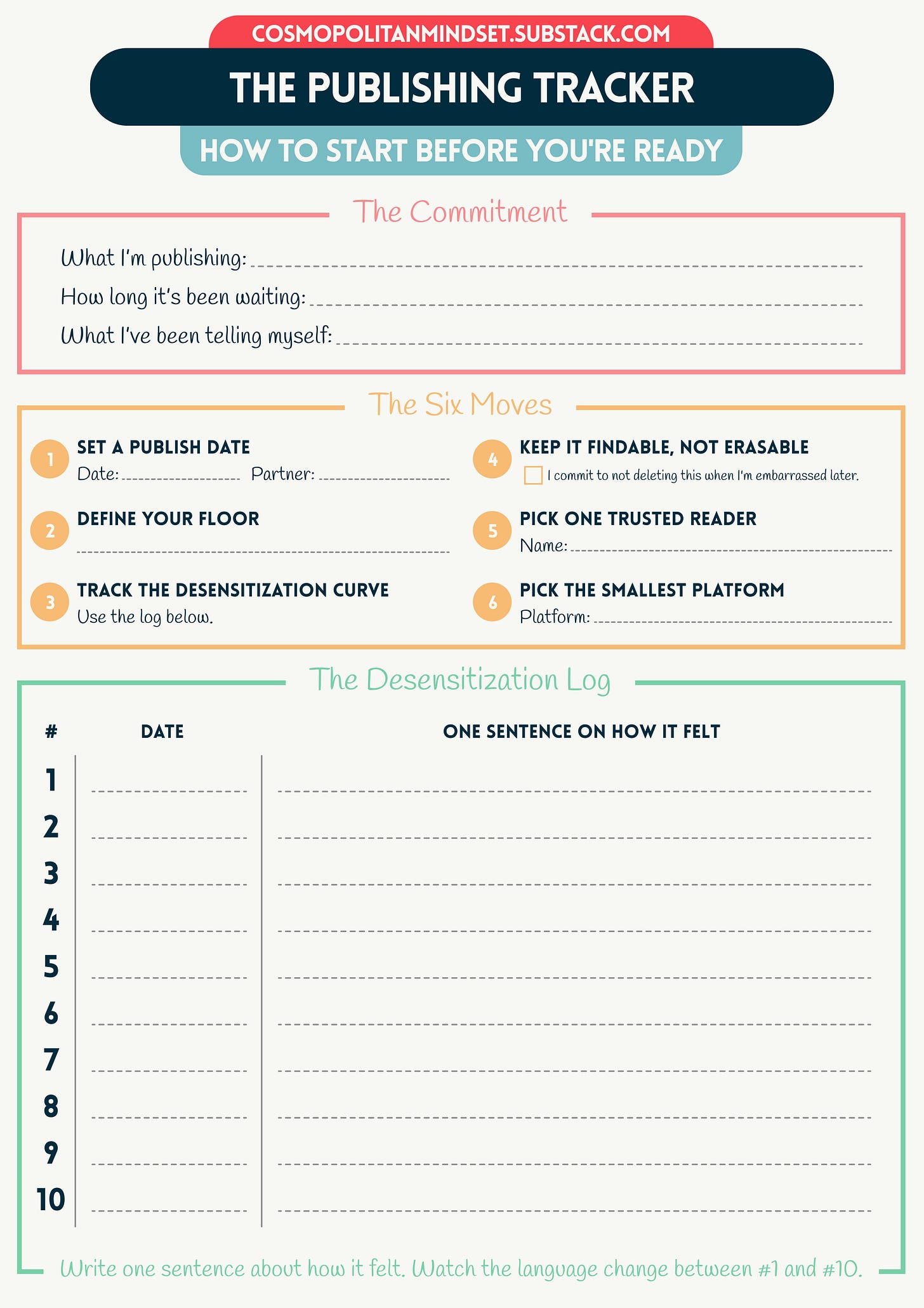 The Publishing Tracker: How to Start Before You’re Ready
