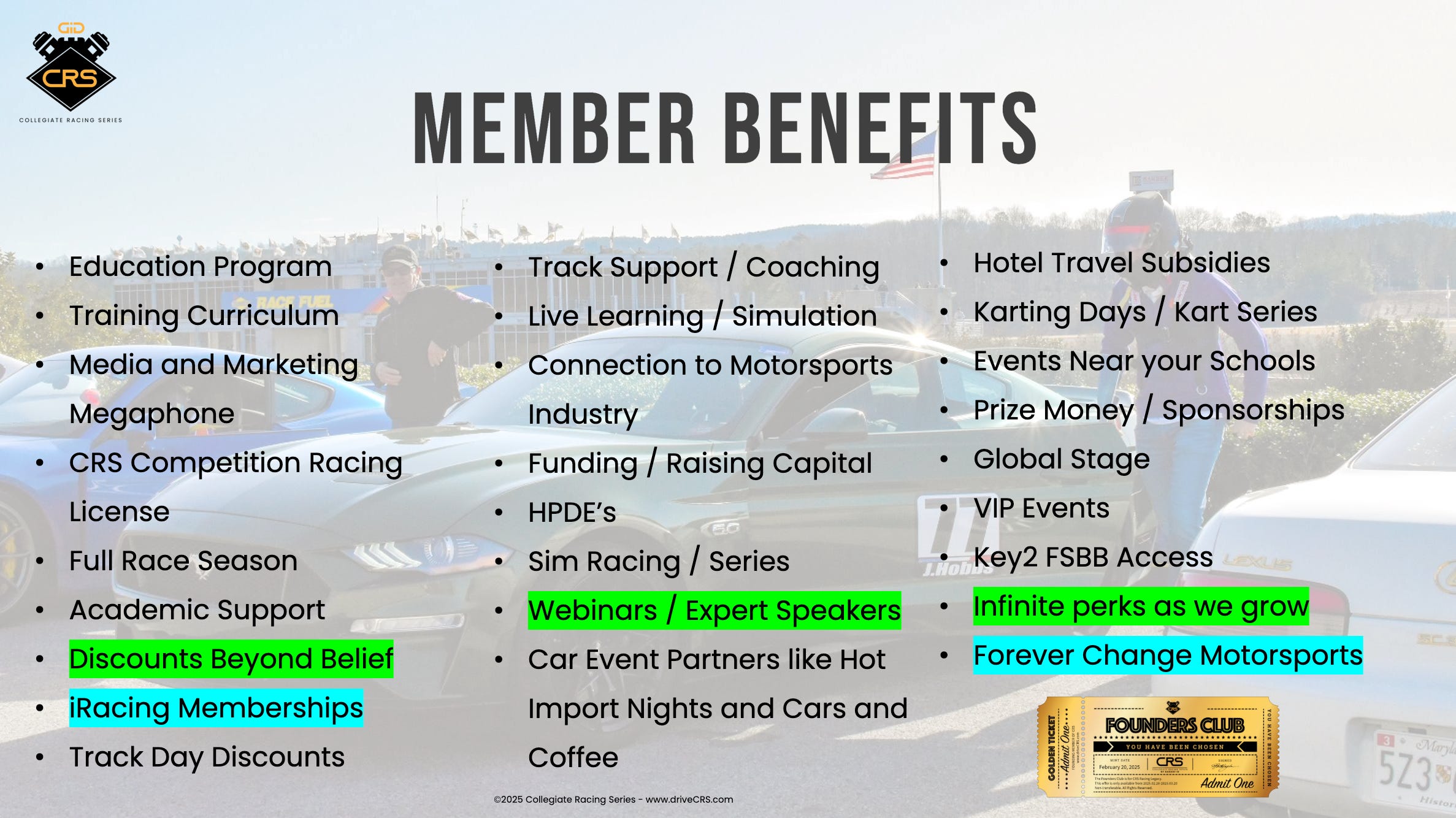 Live Streaming the Collegiate Racing Series Discovery Call on YouTube NOW!