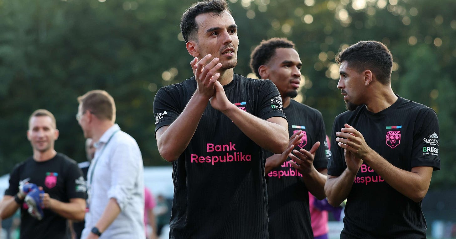 Sabah FK players celebrating