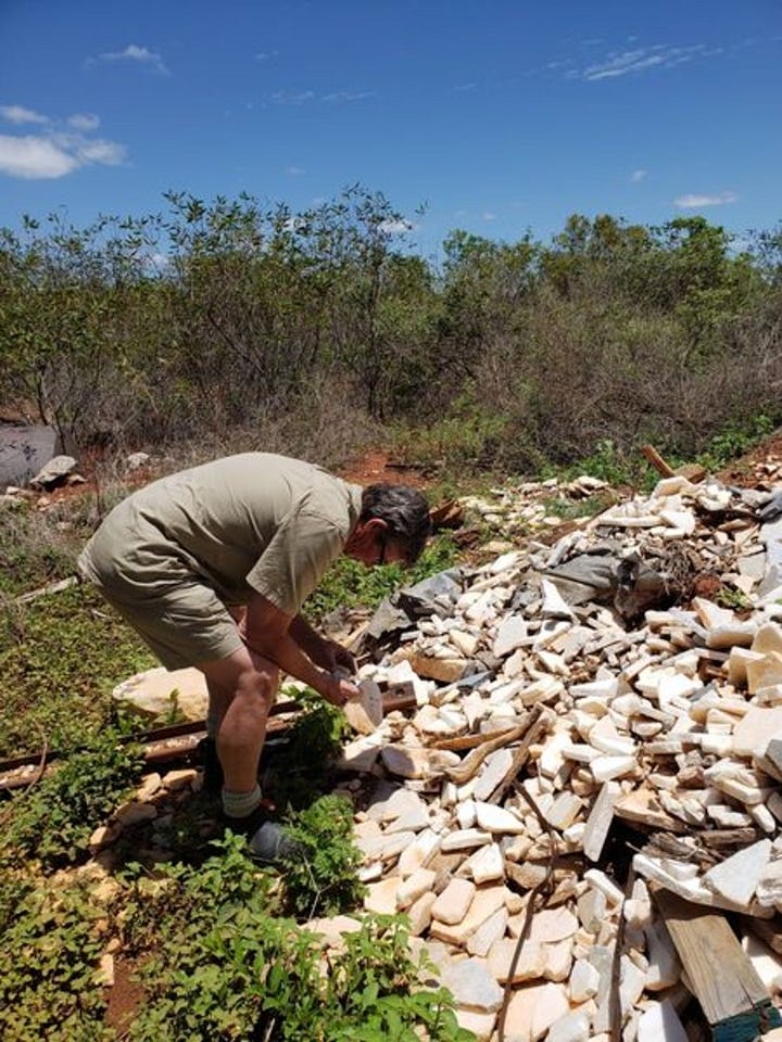 Looking for treasure at the Smelter Chillagoe