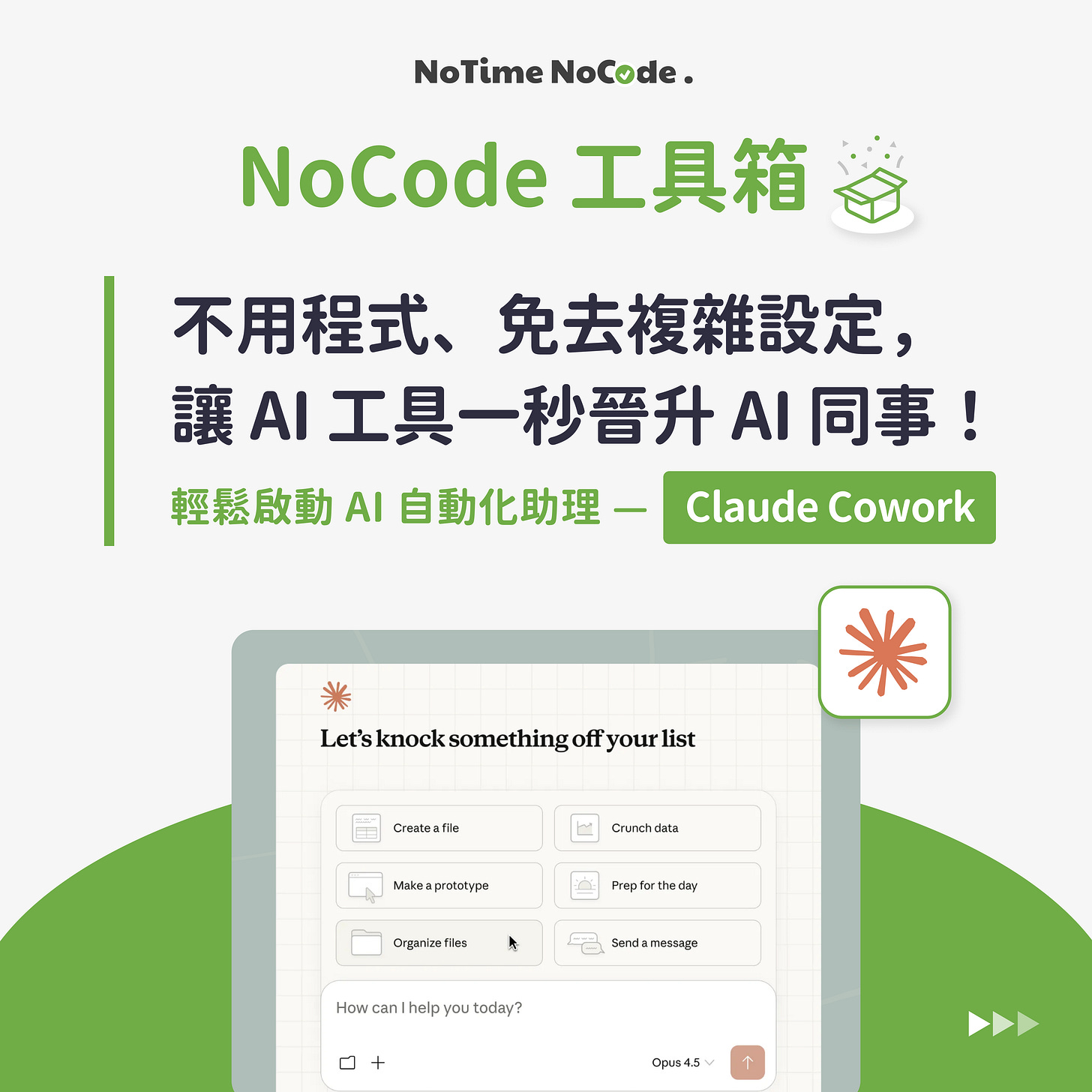 NoCode 工具箱 - Claude Cowork