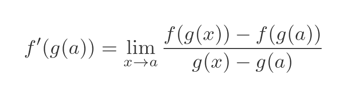 Proof of chain rule