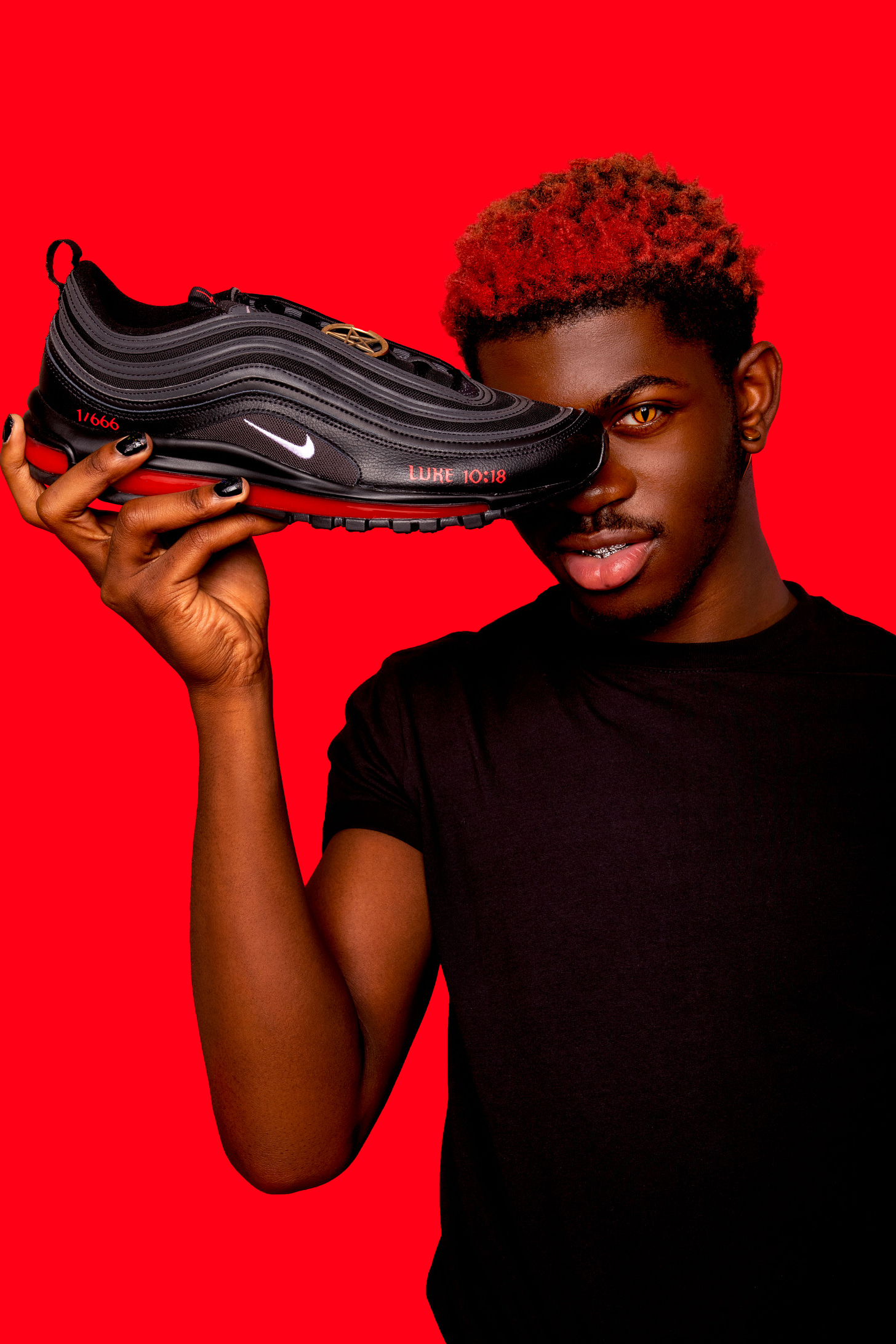 Lil Nas X&#39;s unofficial &#39;Satan&#39; Nikes containing human blood sell out in  under a minute - CNN Style
