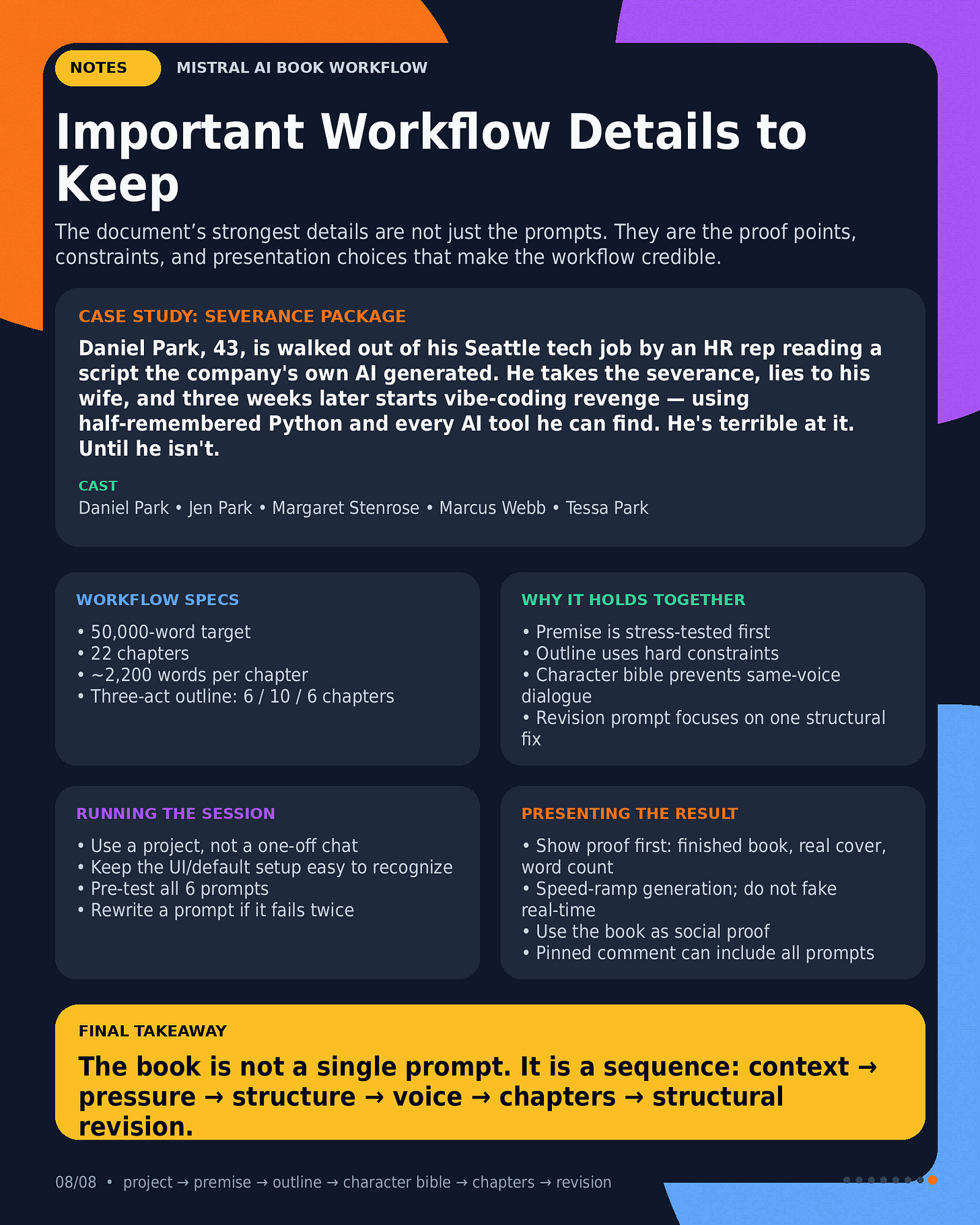 Workflow details