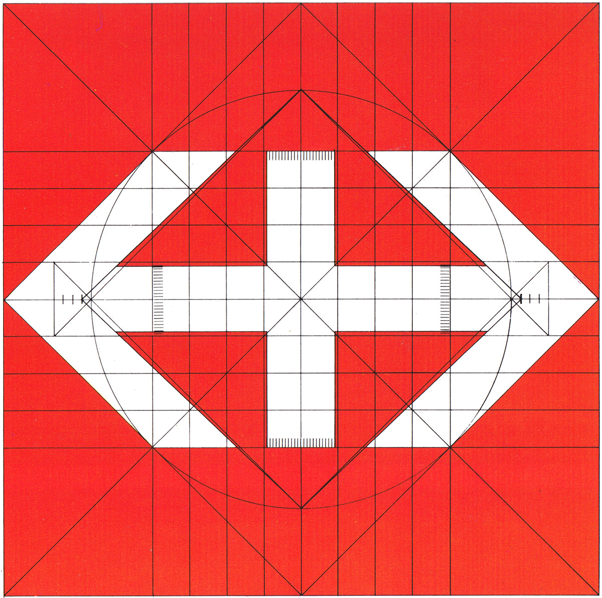 Hans Hartman's 1972 logo for Swiss Federal Railways.