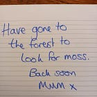 On writer's block & moss