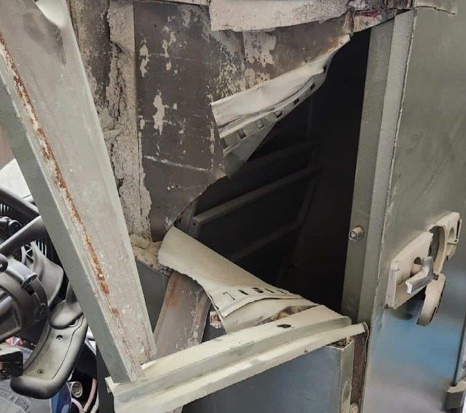 Once inside, the gang cuts the open jewelry store’s safes (Photo courtesy Art Kas & Manail Bidrussian via GoFundMe) Once inside, the gang cuts the open jewelry store’s safes (Photo courtesy Art Kas & Manail Bidrussian via GoFundMe)