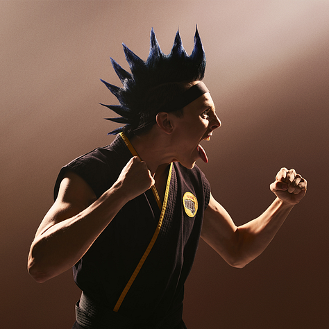 Johnny, Miguel, Hawk, Samantha, Cobra Kai Dojo