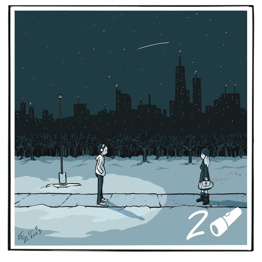 Inktober 25 – Two of Wands