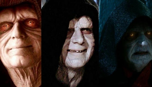 Just wanna take some time to appreciate Ian Mcdiarmid for playing the main  villain in not one, not two, but three trilogies. : r/StarWars