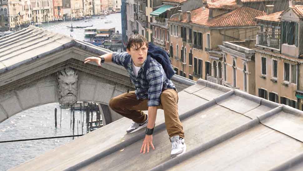 Tom Holland is Peter Parker, in Columbia Pictures’ SPIDER-MAN:™ FAR FROM HOME.  (Courtesy Sony Pictures)