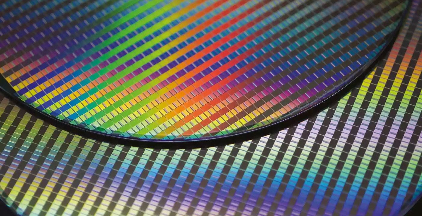 I wafer di silicio (Immagine ufficiale TSMC) I wafer di silicio (Immagine ufficiale TSMC)