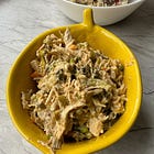 ENSALADA FRIA DE POLLO ESTILO PATÉ CON AJOPORRO 🥄​