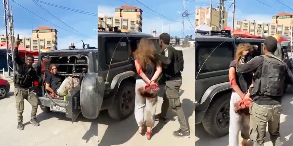 NBC News on X: "Hamas says it has taken “dozens” of Israeli soldiers  hostage and moved them to the Gaza Strip. Footage verified by @NBCNews  appears to show Israeli hostages, many of