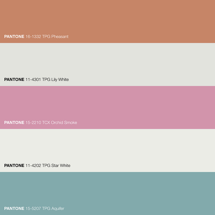 Colour palette pulled from an AI-generated tapestry