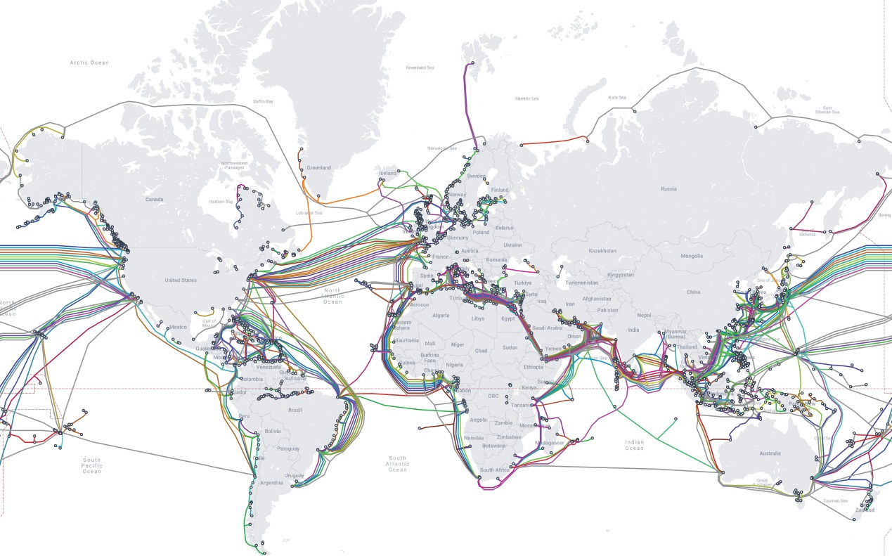 Internet sea cables and AI