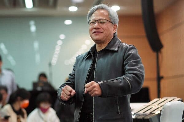 Nvidia's Jensen Huang Is Transforming A.I., One Leather Jacket at a Time -  The New York Times