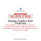 Scripts For Toddlers: Raising Toddlers Who Cooperate