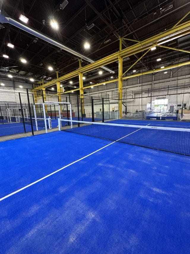 Padel courts at Sensa Boston