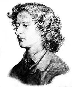 Algernon Charles Swinburne, sketch by Dante Gabriel Rossetti