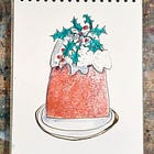 Number Five becomes a Christmas Pudding