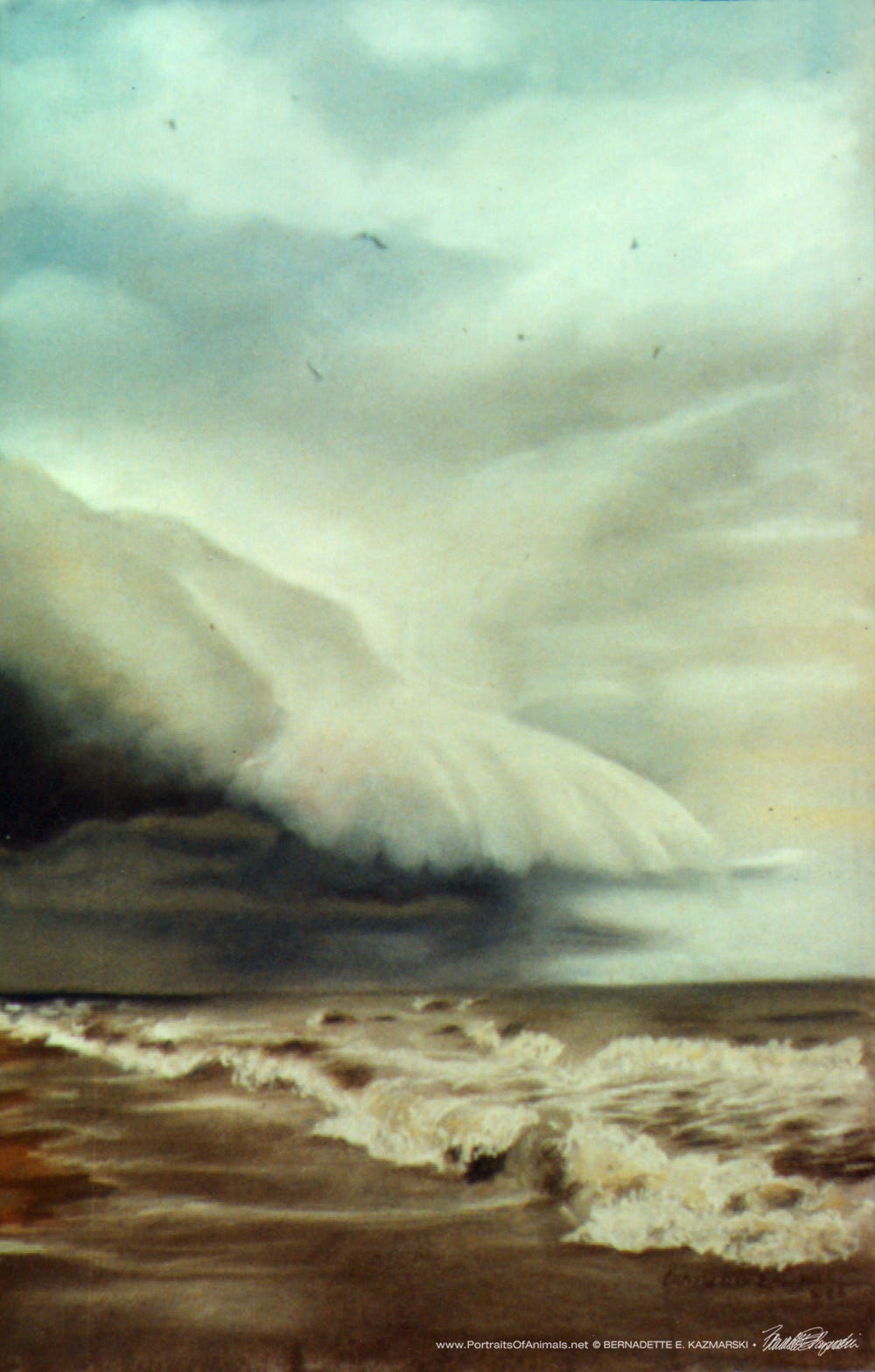 “Change of Season,” pastel, 11’ x 18’, 1994 © Bernadette E. Kazmarski
