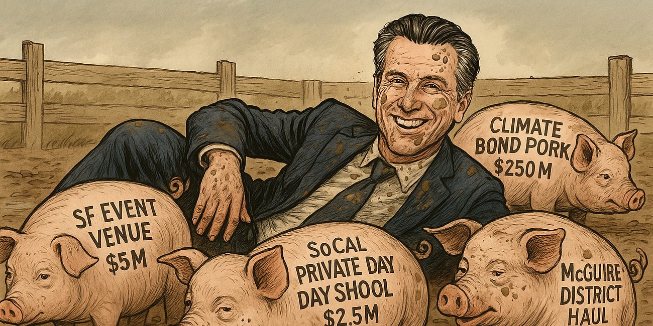 *New Investigation* Gavin Newsom’s Pork-Barrel Budget: How Power Protects Itself in Sacramento