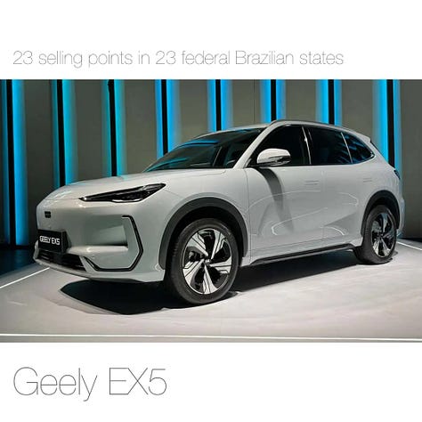 Chinese car manufactures are going Brazil