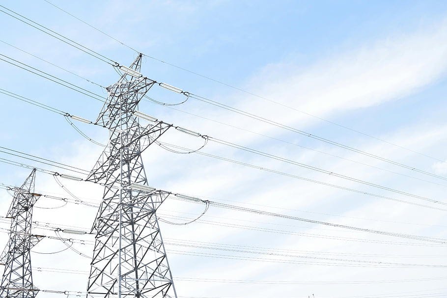 High voltage transmission towers