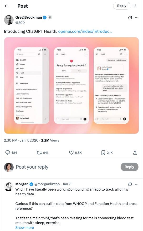 [Shift Happens #7] ChatGPT Health Just Killed Tons of Startups. 