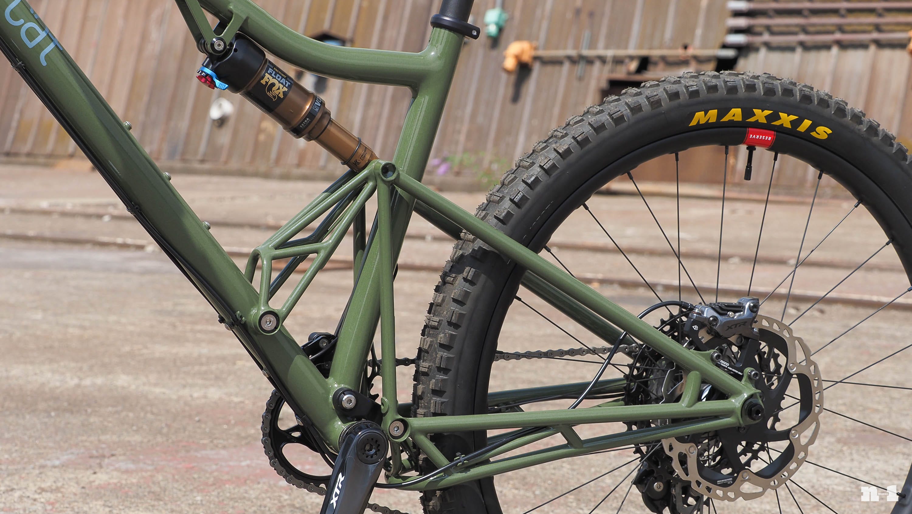 Black Cat Bicycles full-suspension mountain bike rear end