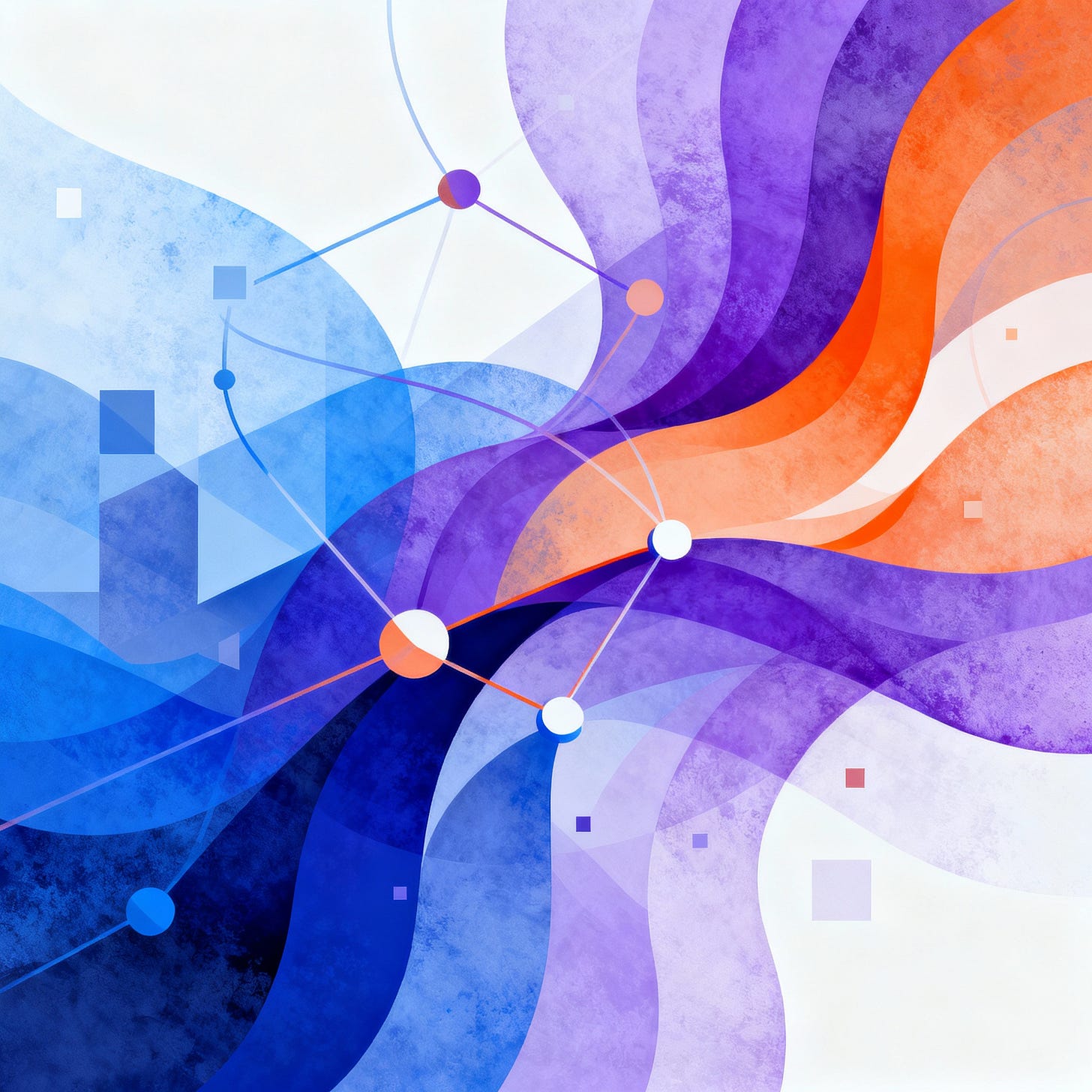 Abstract art showing data transformation.